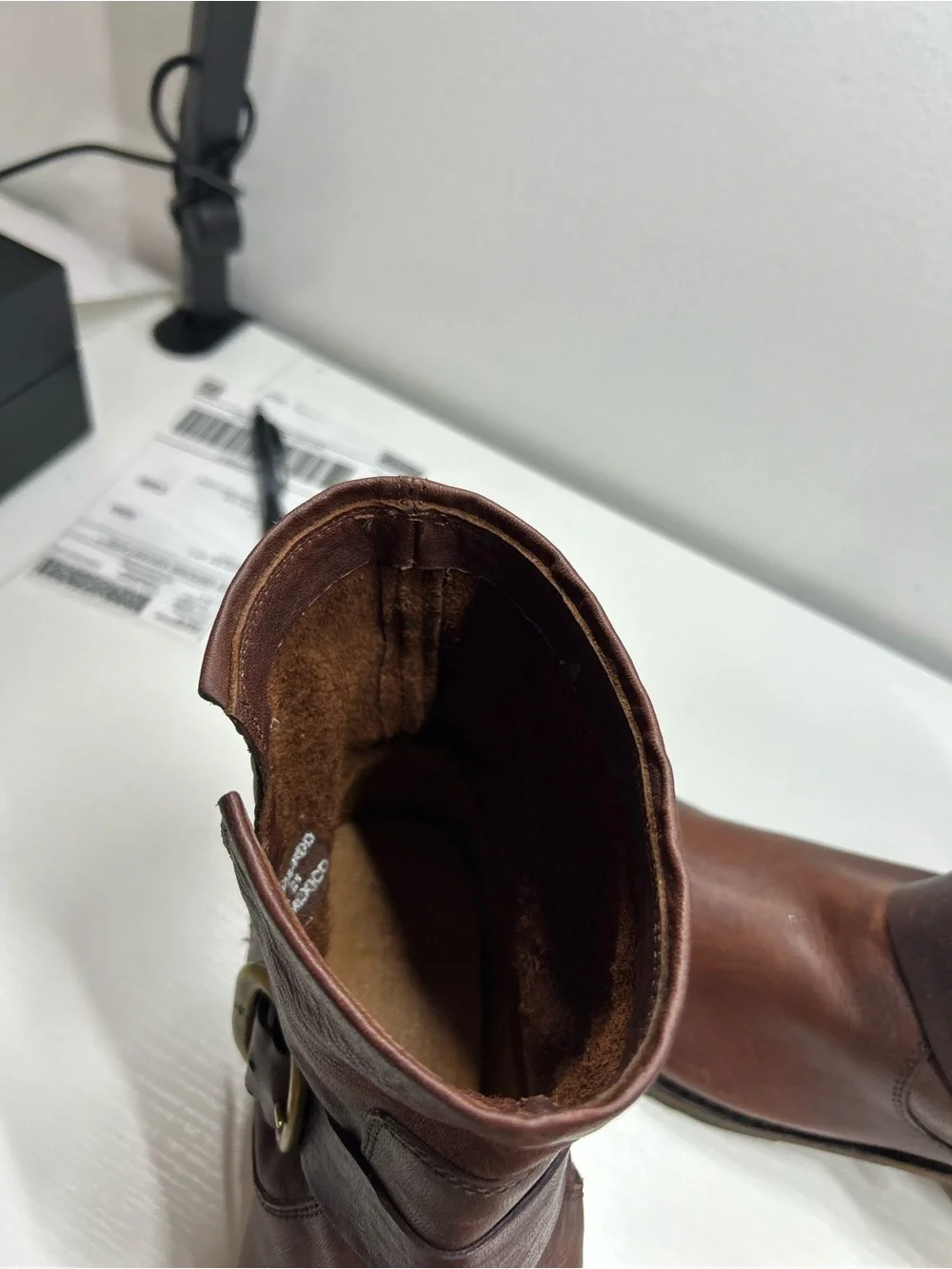 Frye Veronica Bootie Women's Brown Leather Buckle Ankle